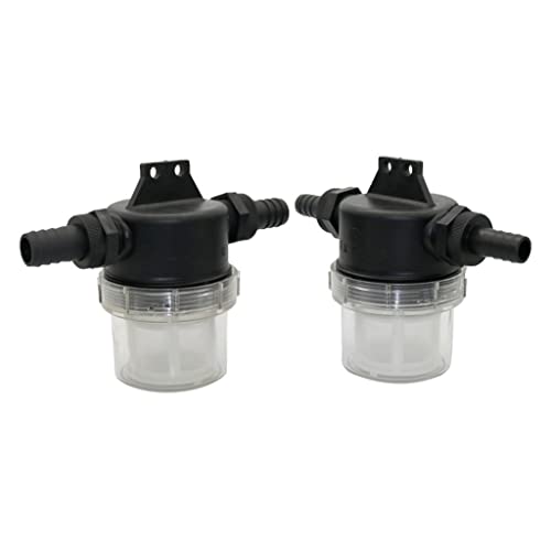 HYQOUKLR Schlauchfilter,Saugschlauchfilter, 2 Stück 40 Mesh-Großdurchflussfilter, transparenter Wasserleitungs-Vorfilter(25mm) von HYQOUKLR