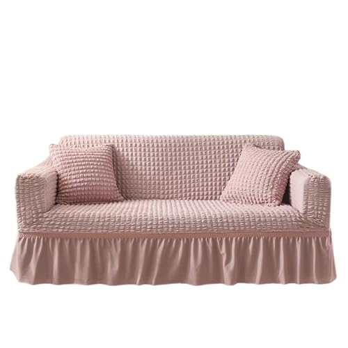 HYQOUKLR Sofabezug L-Form, Vatertagsgeschenk, Sofa-Stuhlbezug mit Rock for 1 2 3 4 Sitze(1,235x300cm) von HYQOUKLR