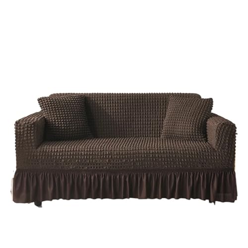 HYQOUKLR Sofabezug L-Form, Vatertagsgeschenk, Sofa-Stuhlbezug mit Rock for 1 2 3 4 Sitze(10,90x140cm) von HYQOUKLR