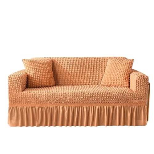 HYQOUKLR Sofabezug L-Form, Vatertagsgeschenk, Sofa-Stuhlbezug mit Rock for 1 2 3 4 Sitze(11,145x185cm) von HYQOUKLR