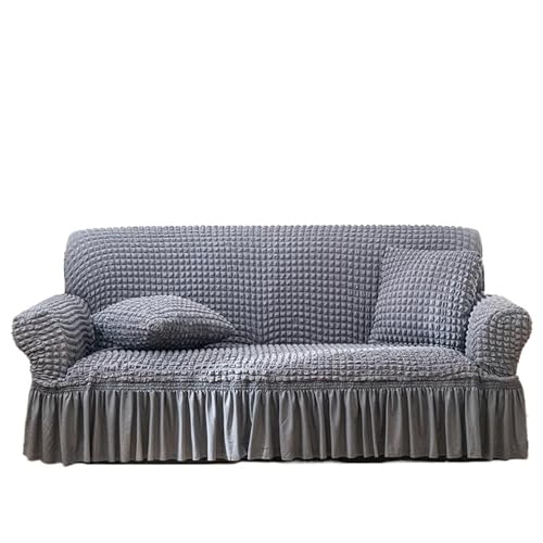 HYQOUKLR Sofabezug L-Form, Vatertagsgeschenk, Sofa-Stuhlbezug mit Rock for 1 2 3 4 Sitze(16cm,190X230cm) von HYQOUKLR