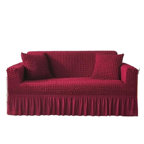 HYQOUKLR Sofabezug L-Form, Vatertagsgeschenk, Sofa-Stuhlbezug mit Rock for 1 2 3 4 Sitze(9,235x300cm) von HYQOUKLR