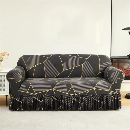 HYQOUKLR Sofabezug L-Form, Vatertagsgeschenk, Sofarockbezug for 1 bis 4 Sitze, Mehrfarbig, mehrere Größen(Color 11,L) von HYQOUKLR