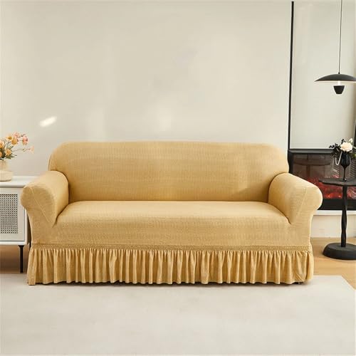 HYQOUKLR Sofabezug L-Form, Vatertagsgeschenk, Sofarockbezug for 1 bis 4 Sitze, Mehrfarbig, mehrere Größen(Color 16,M) von HYQOUKLR