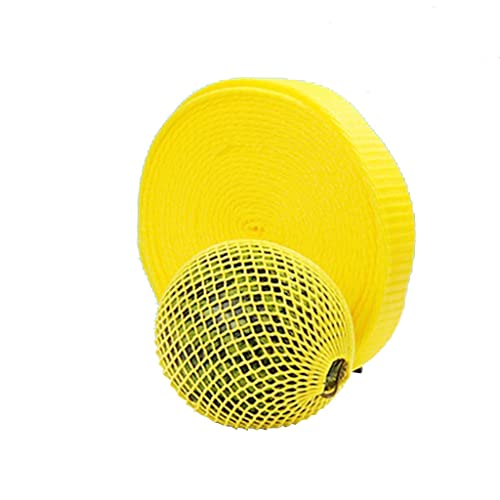 HYQOUKLR Stoßfeste Schutzhülle, Obstschutztaschen, Farbe Frucht Schaum Net Sleeve Set Tasche Lange Rolle Stoßfest Schutz Verpackung(Yellow,9cmx21m) von HYQOUKLR