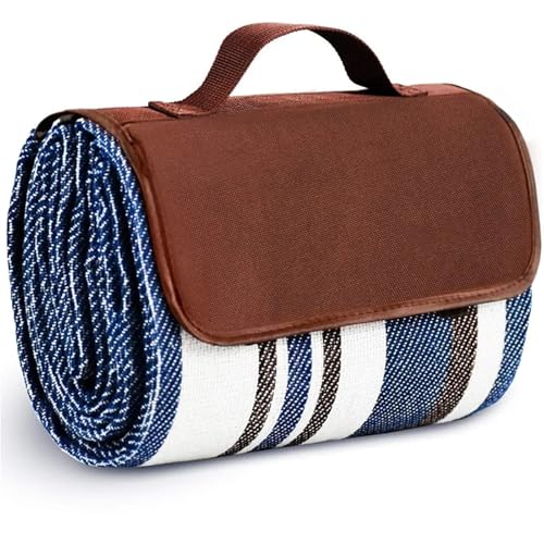 HYQOUKLR Teppich für draußen, Reise-Stranddecken mit praktischer Matte, Tragetasche for Outdoor-Camping, Wandern, Gartenarbeit, Camping(150x200cm) von HYQOUKLR
