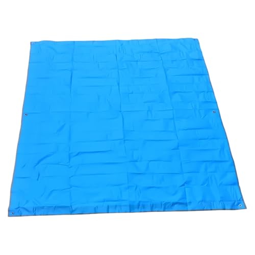 HYQOUKLR Teppich für draußen, Ultraleichtes Taschenzelt Footprints Beach Tarp Outdoor Camping Matte for Reisen Klettern(Blue) von HYQOUKLR