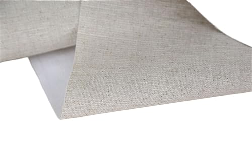 HYQOUKLR Toile en lin mélangé apprêtée, 10 m grundierte Leere Leinwand aus Leinenmischung(Width 58cm 10m) von HYQOUKLR