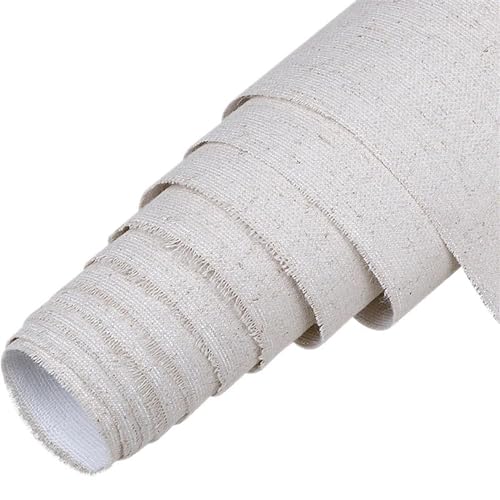 HYQOUKLR Toile en lin mélangé apprêtée, Ölgemälde Leinwand Leinen 5M Eine Rolle Leinwandrolle(Width 68cm 5m) von HYQOUKLR