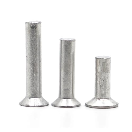 Hochbelastbare, langlebige Nieten mit Vollkopf, Senkkopf-Aluminium-Vollnieten GB869, 205 Stück, verschiedene Größen(40mm,M5 20pcs) von HYQOUKLR