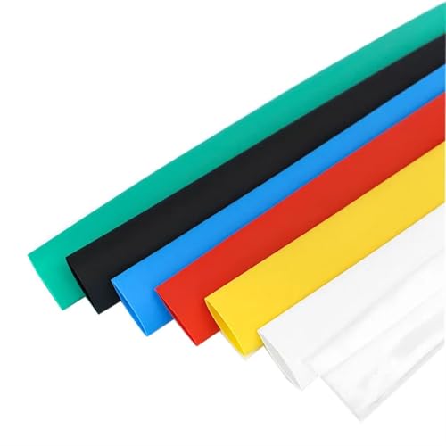 Kabelschrumpfschlauch, Angelrute Schrumpfschlauch Wrap Schläuche Pack von 1 Multicolor Mehrere Größen(Green,180mm) von HYQOUKLR