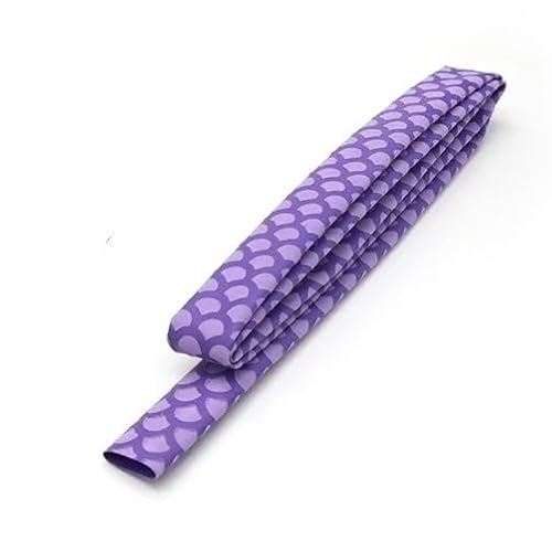 Kabelschrumpfschlauch, Angelrutengriff, Schrumpfschlauch, mehrfarbig, mehrere Größen(Purple X 1m,DIA 25MM-3PCS) von HYQOUKLR