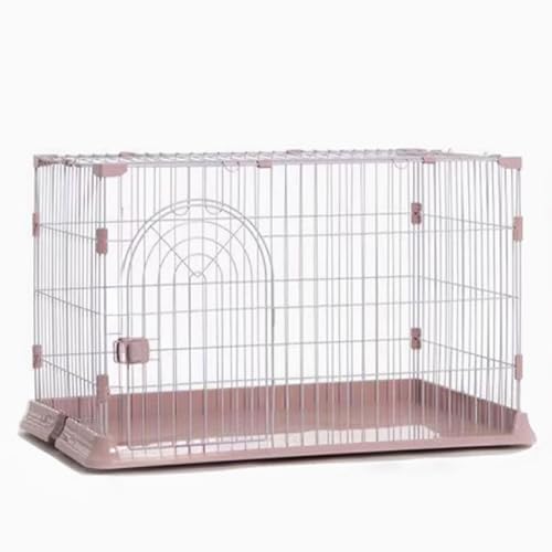 Katze Gehäuse Käfig, Katzengehege mit Abnehmbarer oberer Abdeckung for Katzen und kleine Haustiere, Mehrfarbig, mehrere Größen(Pink,755044cm) von HYQOUKLR