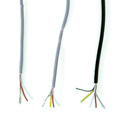 Kerne abgeschirmtes Kabel, Steuerkabel, 2-4 Core 5Meter 16,4 Ft 2,1 Kanal Audio Line Signal Kabel Schild Draht for Verstärker(Black) von HYQOUKLR