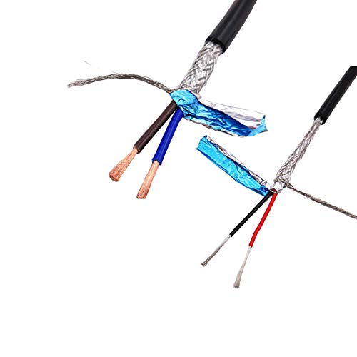 Kerne abgeschirmtes Kabel, Steuerkabel, 20AWG 18AWG 2-8-adriges geschirmtes Kabel, 5 Meter, reines Kupfer, RVVP-geschirmtes Steuerkabel, UL2547-Signalkabel(3 Core 20awg 5meter) von HYQOUKLR