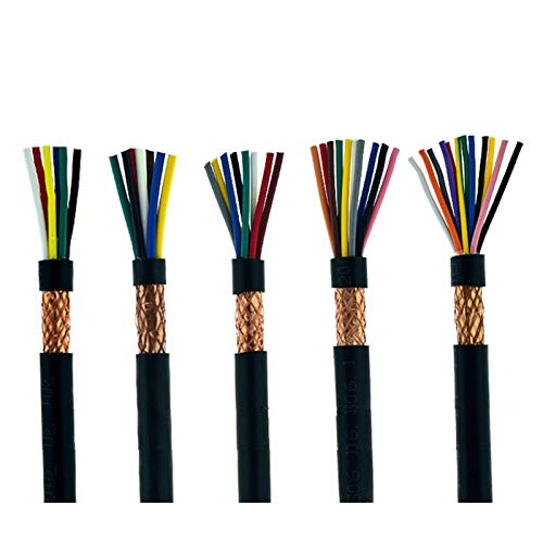 Kerne abgeschirmtes Kabel, Steuerkabel, 5 meter 6 7 8 10 12 Pin 0.3/0.5/0.75/1/1,5mm Audio Signal Kabel elektrische Draht Weichen(0.5mm) von HYQOUKLR