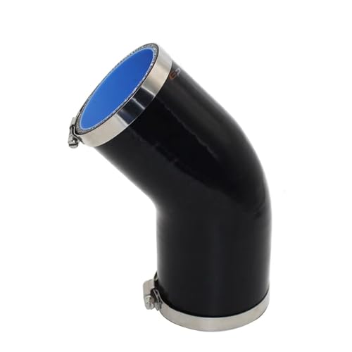Kupplung Silikonschlauch,gerader Silikonschlauch, 45 Grad Silikon-Anschluss Auto Lufteinlass und Turbo Intercooler Schwarz Mehrere Größen(30MM) von HYQOUKLR