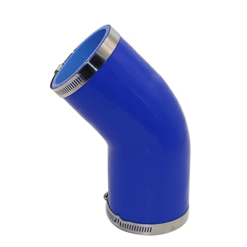 Kupplung Silikonschlauch,gerader Silikonschlauch, Auto Ladeluftkühler Turbo Silikon Luftansaugschlauch 45 Grad Anschluss Mehrere Größen(51MM) von HYQOUKLR