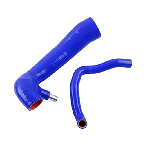 Kupplung Silikonschlauch,gerader Silikonschlauch, Silikon Ansaugschlauch Turbo Multicolor 2er Pack(Blue) von HYQOUKLR