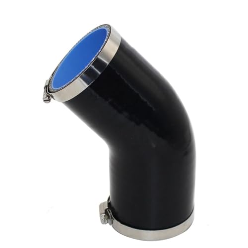 Kupplung Silikonschlauch,gerader Silikonschlauch, Silikon-Luftansaugschlauch, 45-Grad-Anschluss for Auto-Turbo-Ladeluftkühler, mehrere Größen(18MM) von HYQOUKLR
