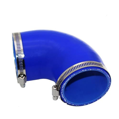 Kupplung Silikonschlauch,gerader Silikonschlauch, Silikon-Luftfilter-Ansaugschlauch, 90 Grad, Anschluss for Auto-Ladeluftkühler, Turbo, 12–102 mm(57MM) von HYQOUKLR