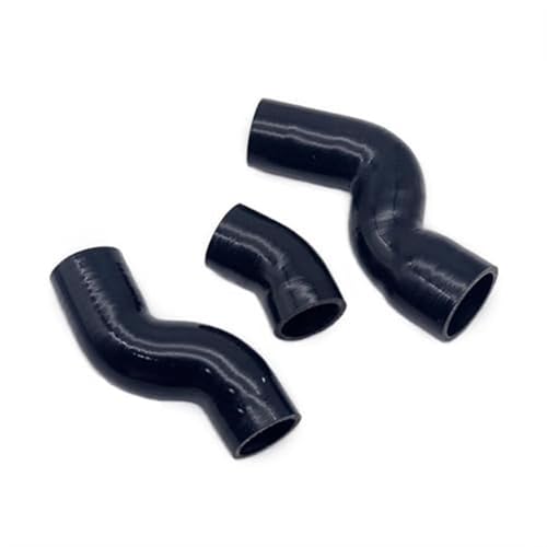 Kupplung Silikonschlauch,gerader Silikonschlauch, Silikonschlauch-Set(Black) von HYQOUKLR