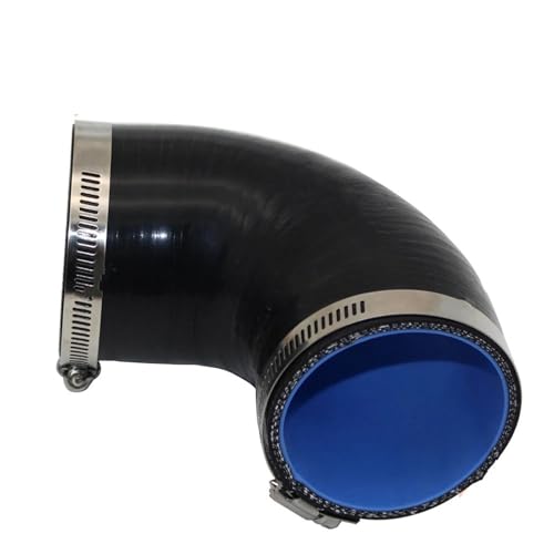 Kupplung Silikonschlauch,gerader Silikonschlauch, Universal-Luftansaugschlauch aus Silikon, 90-Grad-Anschluss, schwarz, mehrere Größen(28MM) von HYQOUKLR