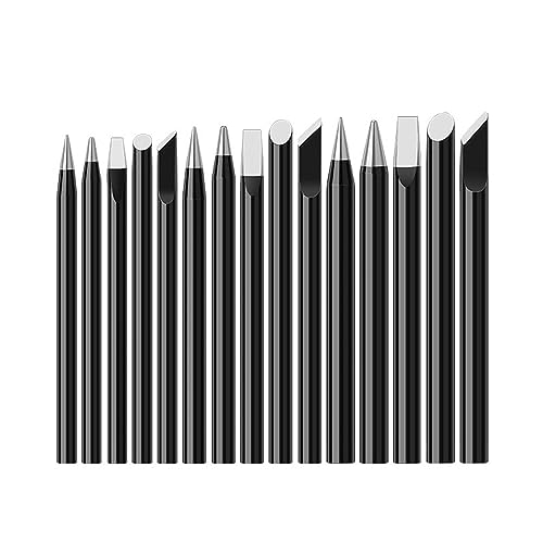 Lötkolben-Kopfsatz, Extern beheizter 30W40W60W Schweißkopf mit scharfer Messerspitze(B,60W 1PCS) von HYQOUKLR