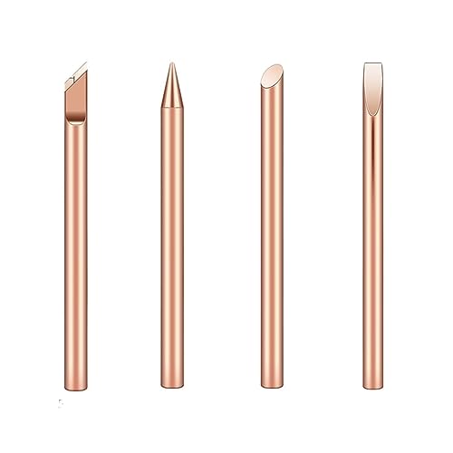 Lötkolben-Kopfsatz, Kupfer Externe Wärme 30/40/60w Lötkolben Kopf Ersatz Schweißen Werkzeug(30w,1pc C) von HYQOUKLR