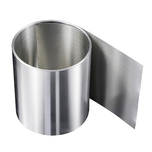 Metallfolie, Aluminiumblech für Bastelarbeiten, 301 304 Edelstahlfolienstreifenrolle 0,1–0,6 x 10–20 x 1000 mm, mehrere Größen for die Wartung von Präzisionsmaschinenformen(0.25x15x1000mm) von HYQOUKLR