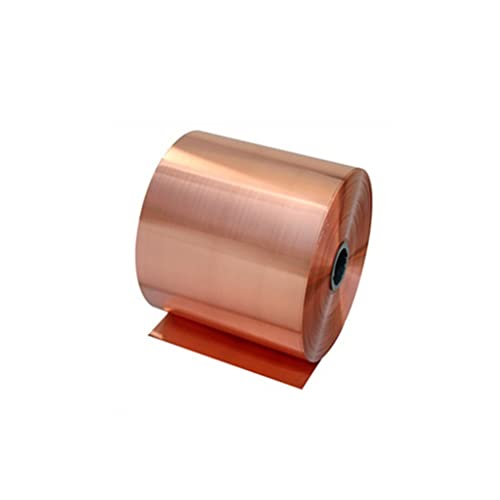 Metallfolie, Aluminiumblech für Bastelarbeiten, Kupfermetallfolienrolle for Gitarren-EMI-Abschirmung und Bastelarbeiten in mehreren Größen(0.02x100x1000) von HYQOUKLR