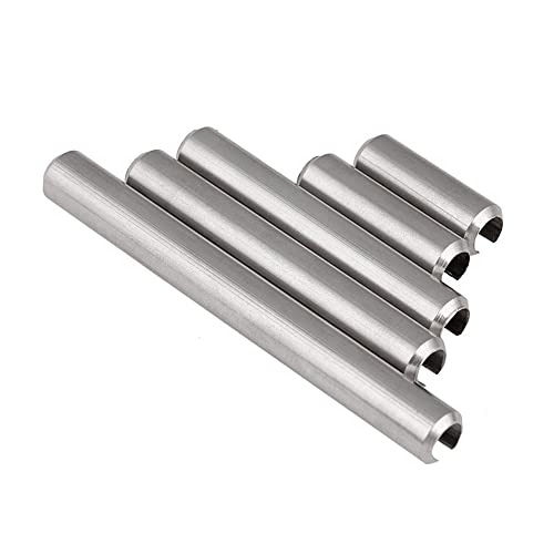 Schlitzfederstifte, 10 STÜCKE 304 Edelstahl Zylindrischer elastischer Stift(16mm,M6) von HYQOUKLR