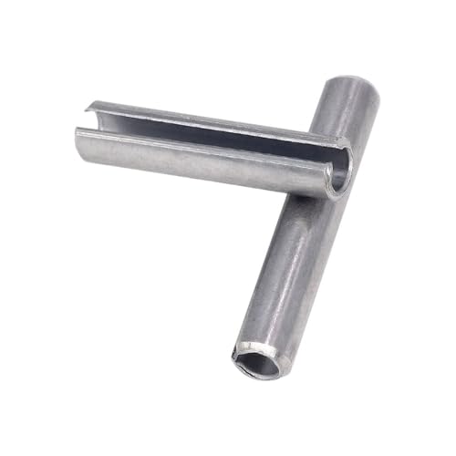 Schlitzfederstifte, Federförmige gerade Stifte 304 Edelstahl Feder elastisch zylindrisch(12mm,M3 20pcs) von HYQOUKLR