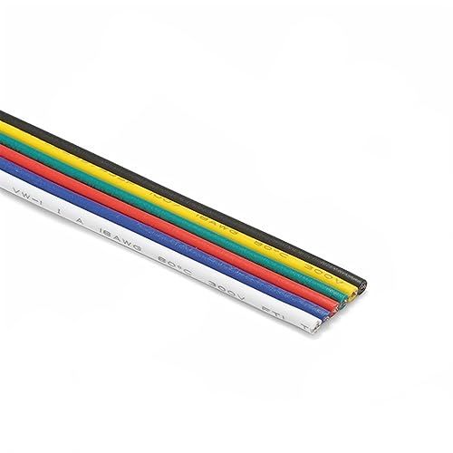 Stromkabel, Zubehörkabel, 22AWG 2/3/4/5/6Pin LED-Kabel for RGB-LED-Licht-Verlängerungskabel(6pin,10m) von HYQOUKLR