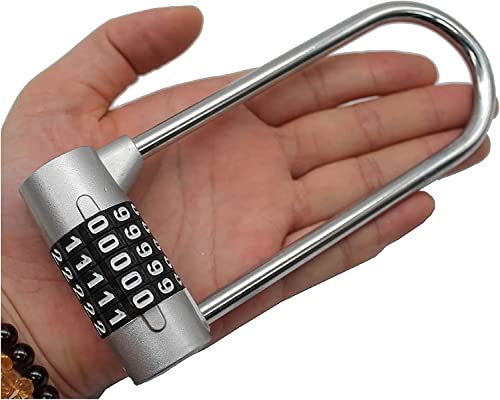 Vorhängeschlösser mit Code, Großes Verlängerungsbalken-Schließfach-Kombinationsschloss-Vorhängeschloss-Fitnessstudio-Schloss 5-Positionen-Vorhängeschloss von HYQOUKLR