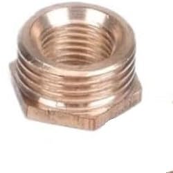 Weiblicher Messing Reducer Hex, 2 Stück Messing Sechskantbuchse Reduzierstück Rohrverschraubung Adapter Koppler Stecker Mehrere Größen(G1/8(F) X1/2(M)) von HYQOUKLR