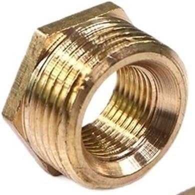 Weiblicher Messing Reducer Hex, Messing BSP Männlich Weiblich Gewinde Reduzieren Hexagon Buchse for Kraftstoff Wasser Gas Öl Mehrere Größen(1.5 to 2 Inch) von HYQOUKLR