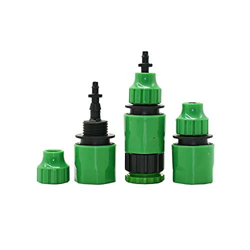 Zerstäubung Spray Kühlung System Werkzeug, 20 Stück 1/4 3/8 Zoll Gartenschlauch-Schnellkupplungsadapter mit Widerhakenanschluss for die Bewässerung in Tropfbewässerungssystemen von HYQOUKLR