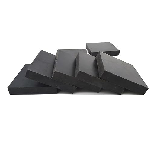 elastische Gummiplatte, Neopren-Gummiplatte, 1 Stück Schwarze quadratische Gummiplatte 50 x 50 mm oder 100 x 100 mm, Dicke 10 mm – 30 mm(100mm x 100mm x 30mm) von HYQOUKLR