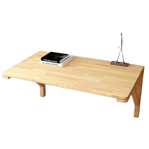 klappbarer wandtisch, wandmontierter Schreibtisch, Klappbarer Wand-Schreibtisch aus Kiefernholz, for Aufhängen an der Wand, Computertisch, Arbeitszimmer, mehrere Größen(70 * 50Cm/28 * 20In) von HYQOUKLR