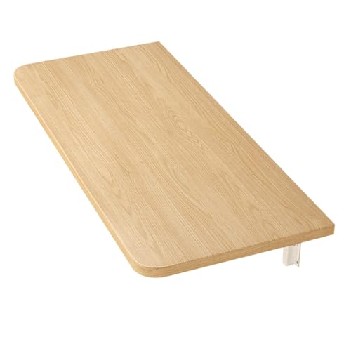 klappbarer wandtisch, wandmontierter Schreibtisch, Wandmontierter Klapptisch aus Holz, Holzfarbe, mehrere Größen(L50*W25Cm/L23*W10In) von HYQOUKLR
