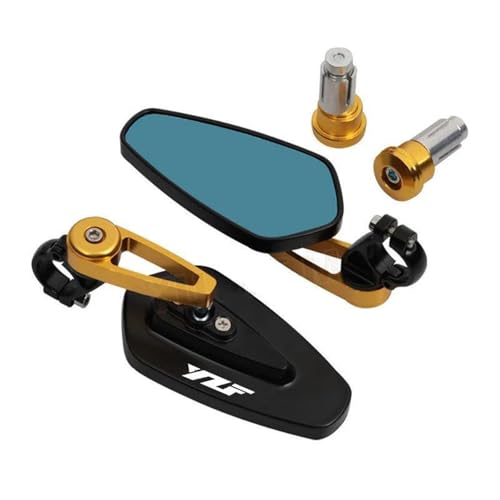 HYRHEV Motorrad Griff Einsetzen Rückspiegel Motorrad Seite Spiegel YZF R125 R7 R6 R1 R3 YZF-R125 YZF-R7 YZF-R3 Lenkerspiegel(008) von HYRHEV