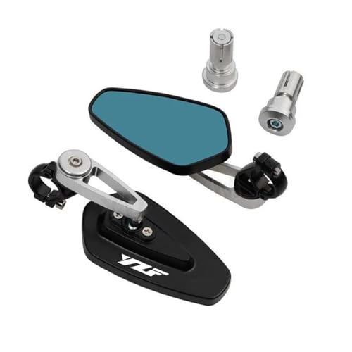 HYRHEV Motorrad Griff Einsetzen Rückspiegel Motorrad Seite Spiegel YZF R125 R7 R6 R1 R3 YZF-R125 YZF-R7 YZF-R3 Lenkerspiegel(010) von HYRHEV