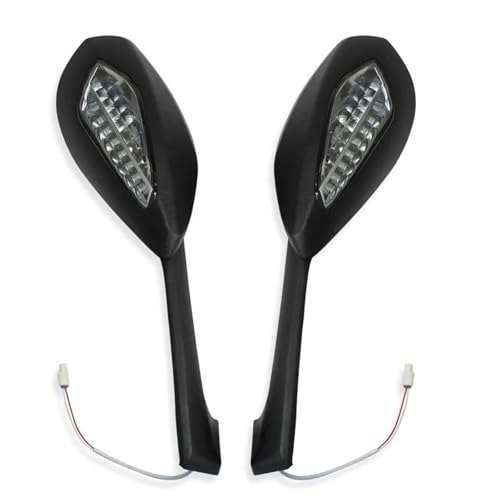HYRHEV Rückspiegel Klappbare LED Blinker Licht ABS Schwarz Für Ducati Panigale V4 V4 S V4S 2018-2023 V2 2020-2023 Motorrad Rückspiegel HYRHEV Rückspiegel Klappbare LED Blinker Licht ABS Schwarz Für Ducati Panigale V4 V4 S V4S 2018-2023 V2 2020-2023 Motorrad Rückspiegel von HYRHEV