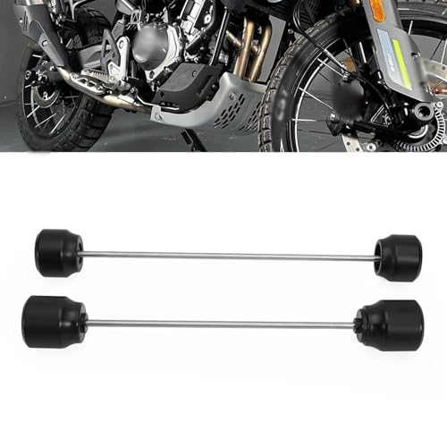 Schild Für CFMOTO 450MT 2024 450 MT Motorrad Rad Crash-Slider Vorderachse Gabel Hinterrad Schwinge Spindel Slider Hub Schutz Stoßstange(Front and Rear) von HYRHEV