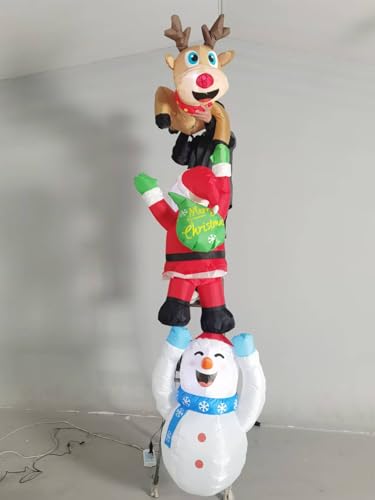 HYRIXDIRECT Aufblasbare Weihnachtsdekoration, Elch, Schneemann, Weihnachtsmann, Klettern, für Dach, Balkon, Baum, Fensterbank, Urlaub, 3 m HYRIXDIRECT Aufblasbare Weihnachtsdekoration, Elch, Schneemann, Weihnachtsmann, Klettern, für Dach, Balkon, Baum, Fensterbank, Urlaub, 3 m von HYRIXDIRECT