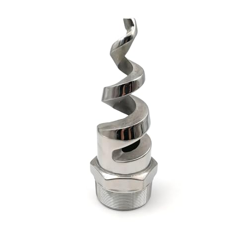 Automatischer Gartensprinkler 1/4 "3/8" 1/2 "3/4" 1 "Außengewinde Vollkegel-Spiralstrahldüse Edelstahl-Bewässerungsnebel-Sprinkler Garten-Rasen-Bewässerungswerkzeug(1I2 inch) von HYRTEFBN