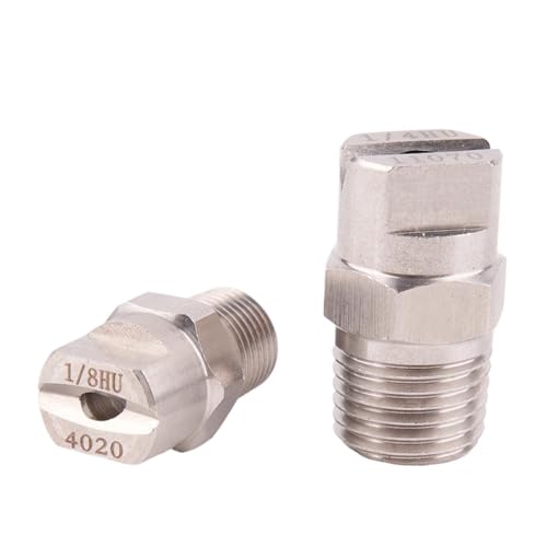 Automatischer Gartensprinkler 1 Stück Flachstrahldüse aus Edelstahl mit verschiedenen Winkeln und Durchflussraten(Flow 05 (1.4mm),1 OF 4_ANGLE 15) von HYRTEFBN