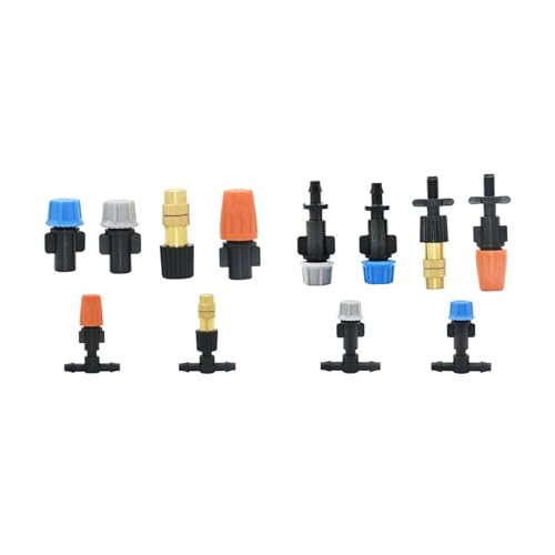 Automatischer Gartensprinkler 10 stücke Einstellbare Blumentopf Bewässerung Nebel Düse Sprinkler Tropf Bewässerung Tropfer Bewässerung Sprayer 1/4 Stecker(M) von HYRTEFBN