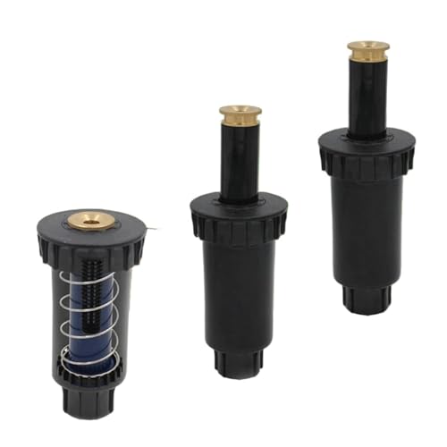 Automatischer Gartensprinkler Einstellbare Garten Spray Düse 90/180/360 Grad Sprinkler Kunststoff Rasen Bewässerung Sprinkler Kopf(90 degrees) von HYRTEFBN